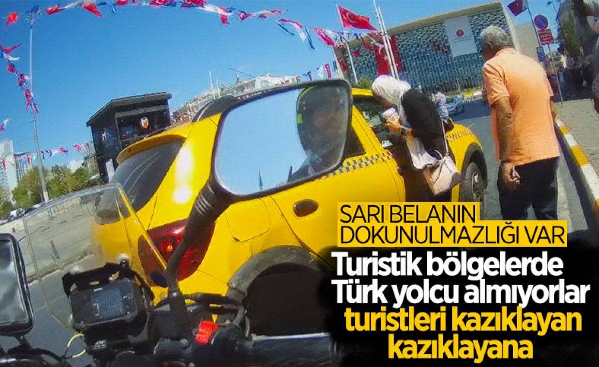 Beyoğlu nda turistleri mağdur eden taksici trafikten men edildi #4