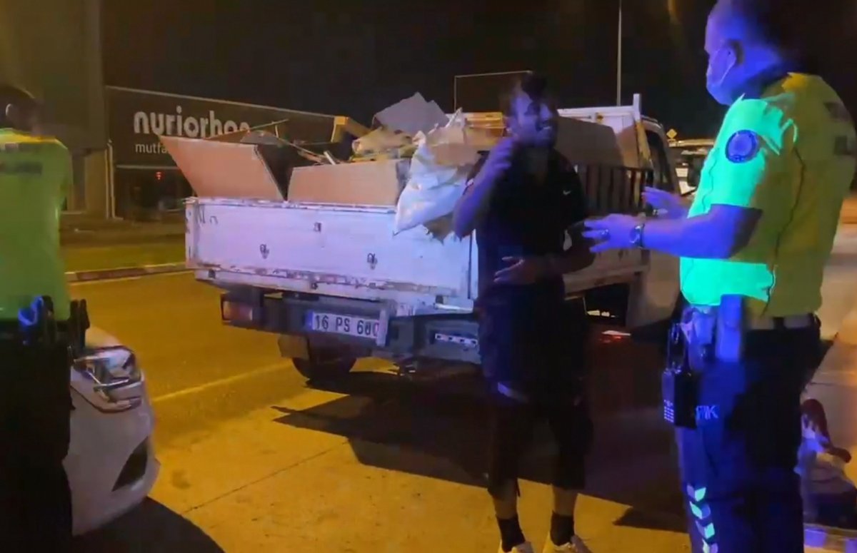 Bursa da ehliyetsiz sürücü polise yakalandı #2