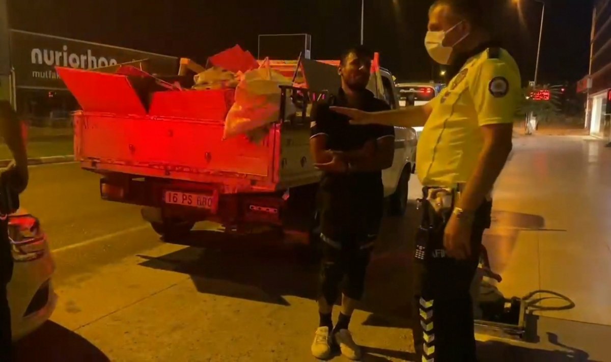 Bursa da ehliyetsiz sürücü polise yakalandı #3