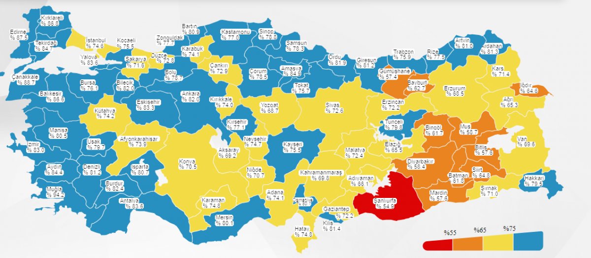 Türkiye korona haritasında kırmızı il kalmadı #1