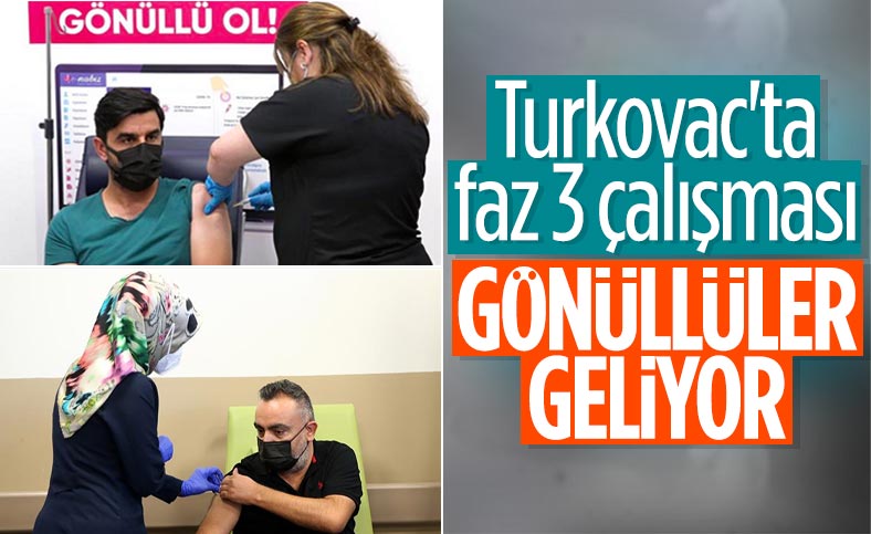 Kayseri'de Türk aşısı, faz 3 çalışması kapsamında gönüllülere uygulanmaya başlandı