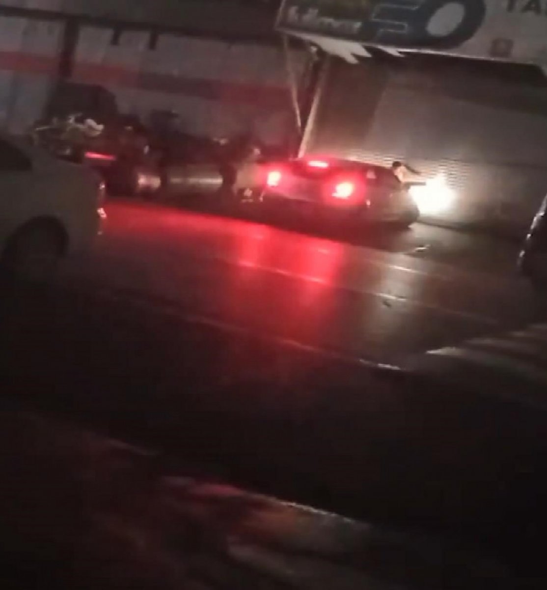 Başakşehir de tartıştığı sevgilisini otomobille ezmeye çalıştı #1