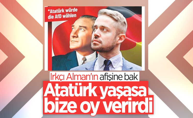 Almanya’da Atatürk’ün yer aldığı afişlere tepki