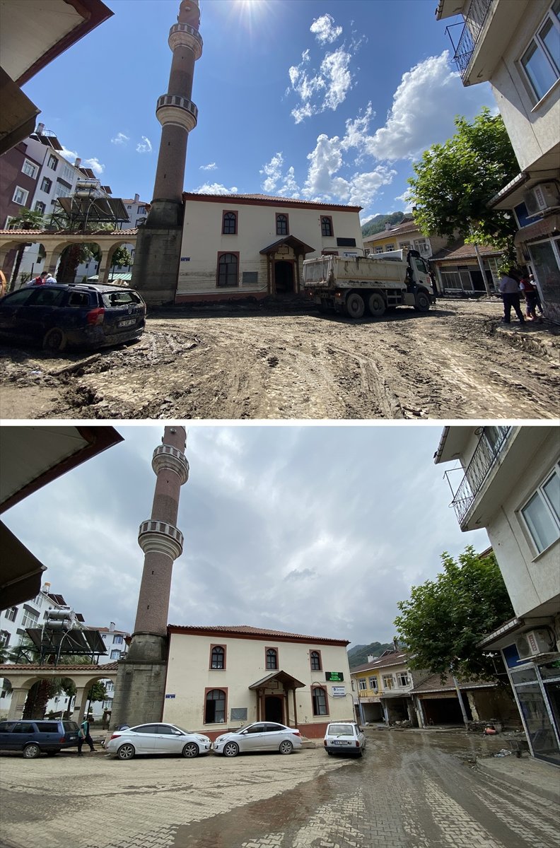 Bozkurt taki selde balçıkla kaplanan 113 yıllık cami temizlendi #10
