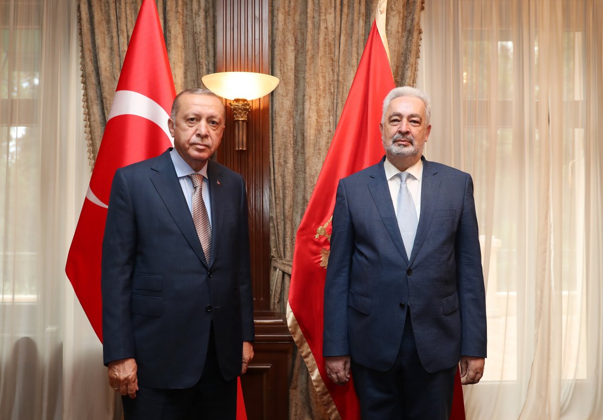 Cumhurbaşkanı Erdoğan, Karadağ Başbakanı Krivokapiç le görüştü #1