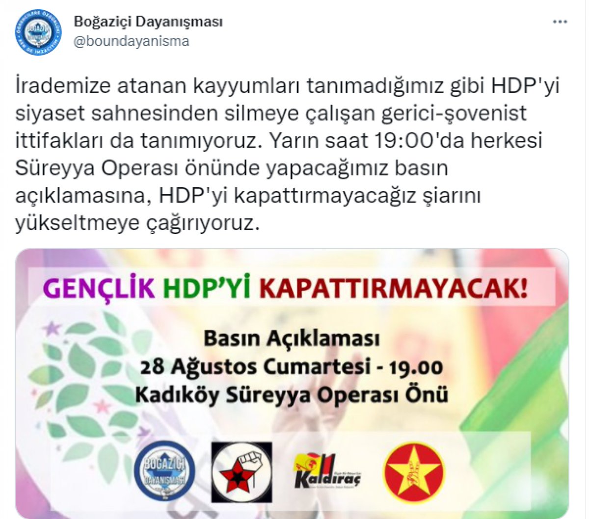 Boğaziçi Üniversitesi ndeki eylemciler HDP yi savunmaya kalktı #1