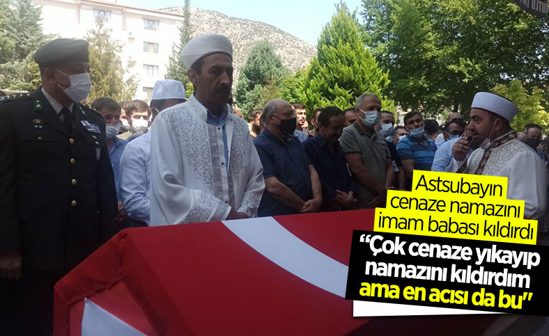 Kazada ölen astsubayın cenaze namazını imam babası kıldırdı