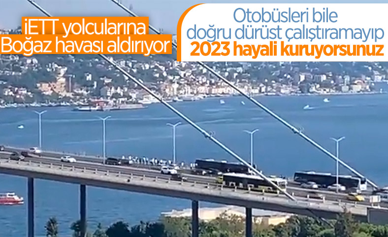 15 Temmuz Şehitler Köprüsü’ndeki metrobüs arızası vatandaşları mağdur etti