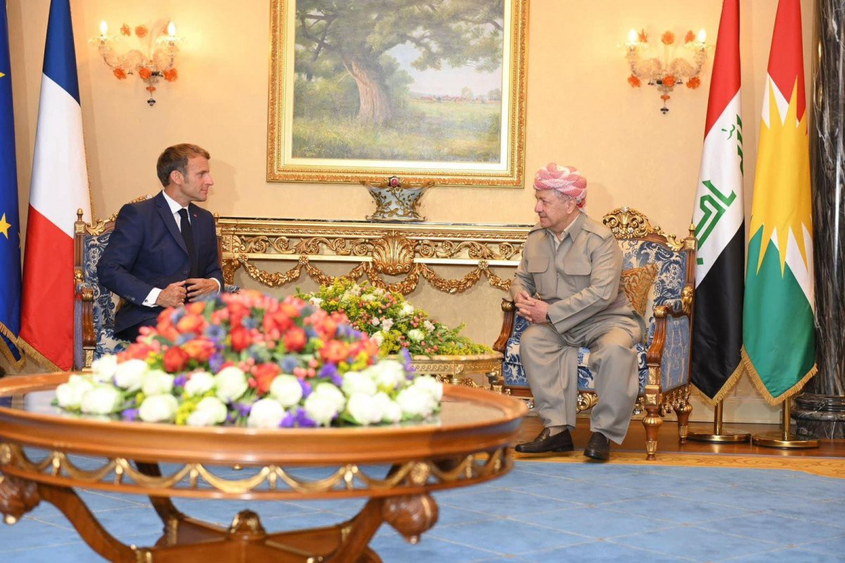 Emmauel Macron met with KRG President Barzani #2