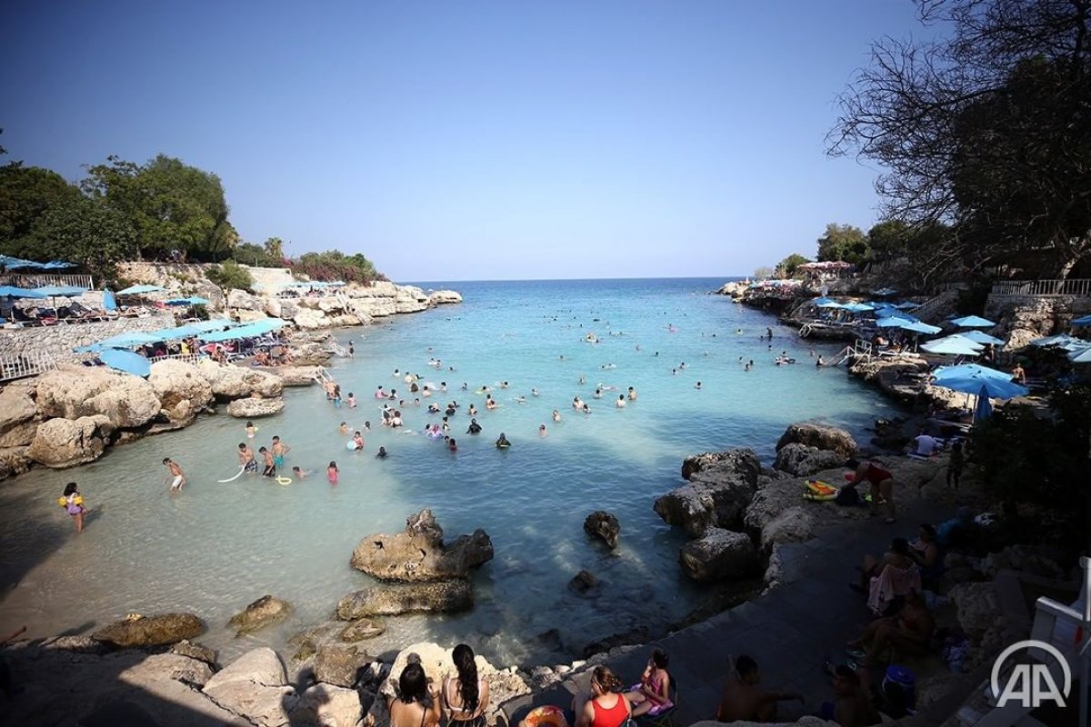 Mersin deki Yapraklı Koy a tatilci akını #2