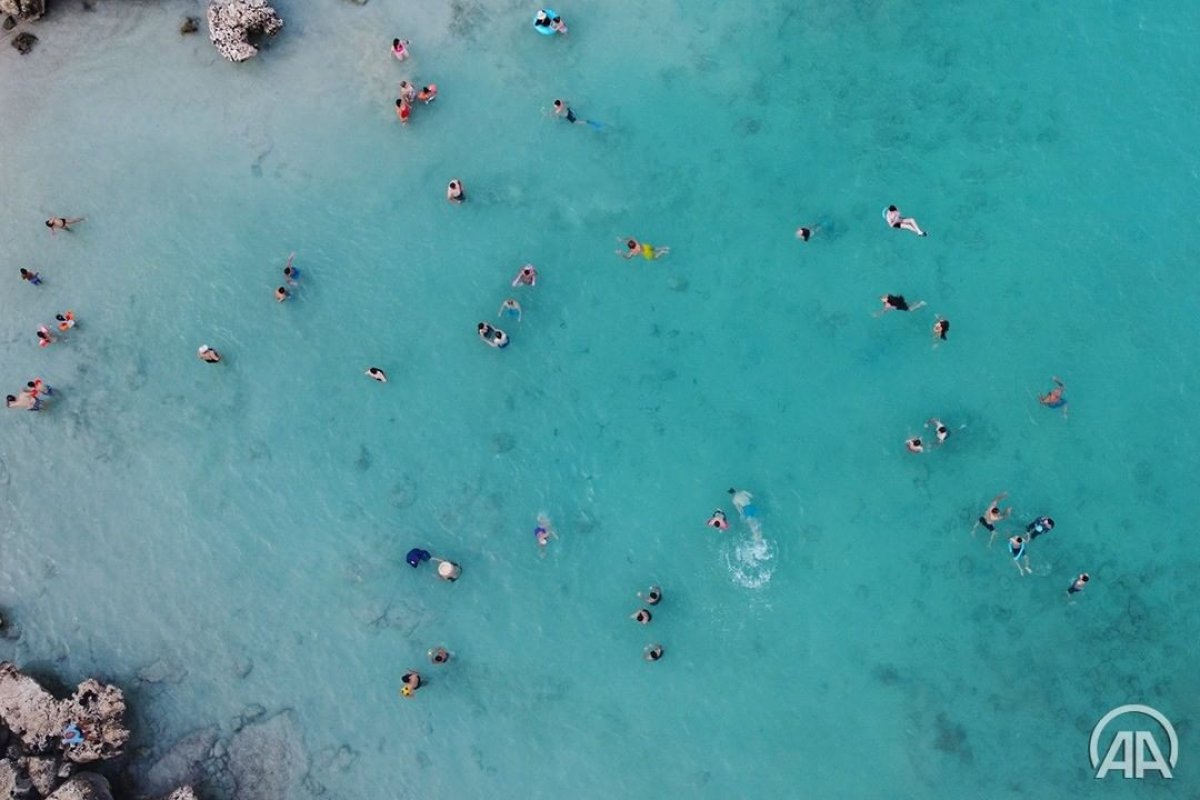 Mersin deki Yapraklı Koy a tatilci akını #4