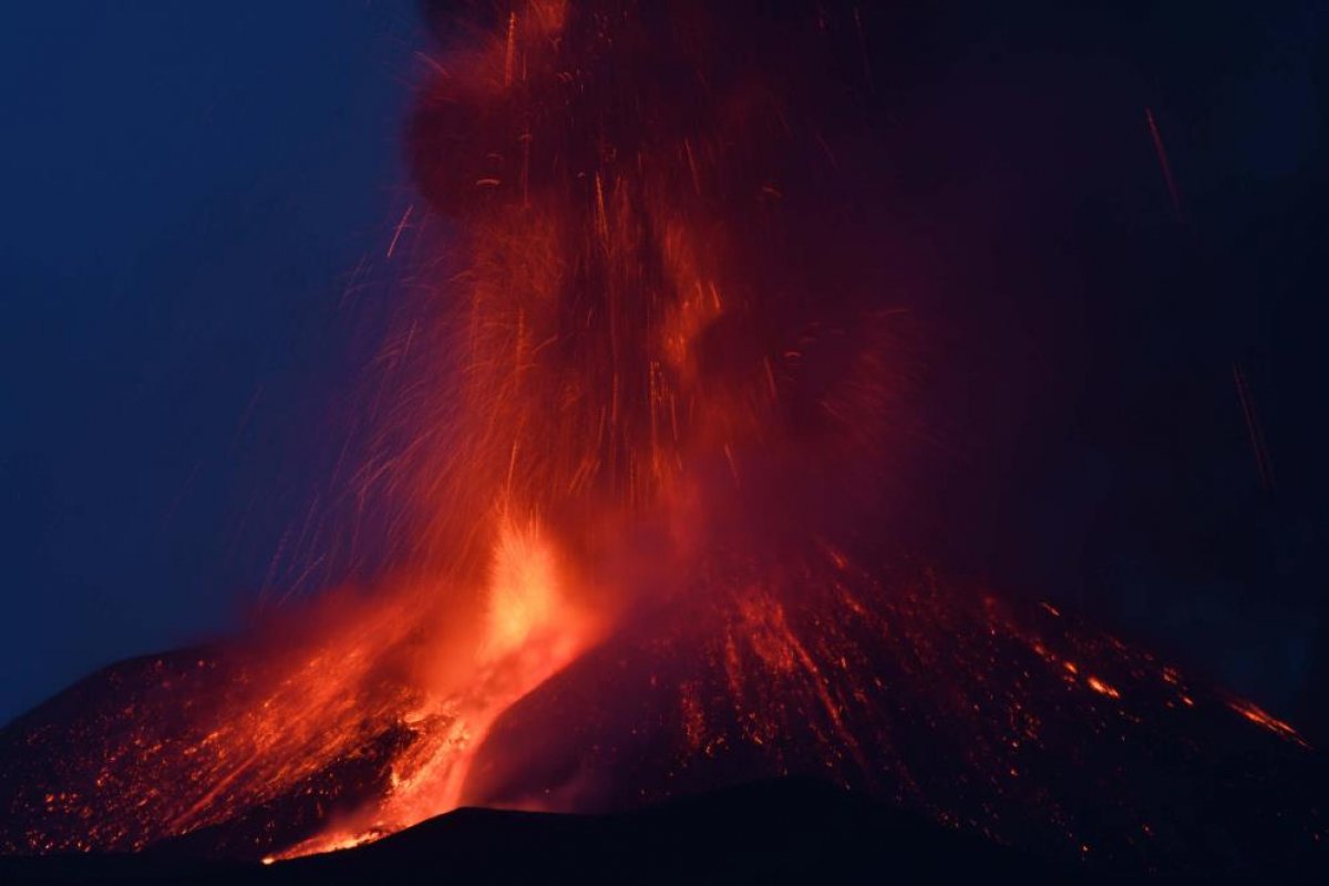 Mount Etna in Italy spews ash and lava #1