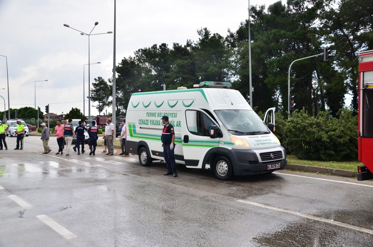 Samsun da 2 kişinin öldüğü kaza kamerada #6