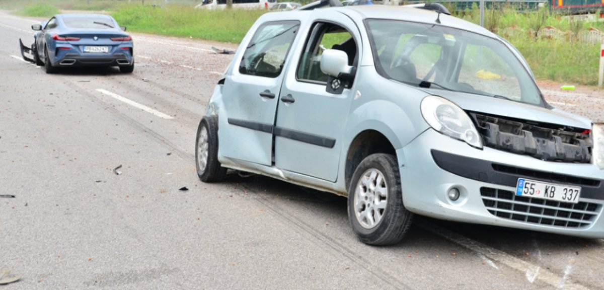 Samsun da 2 kişinin öldüğü kaza kamerada #4