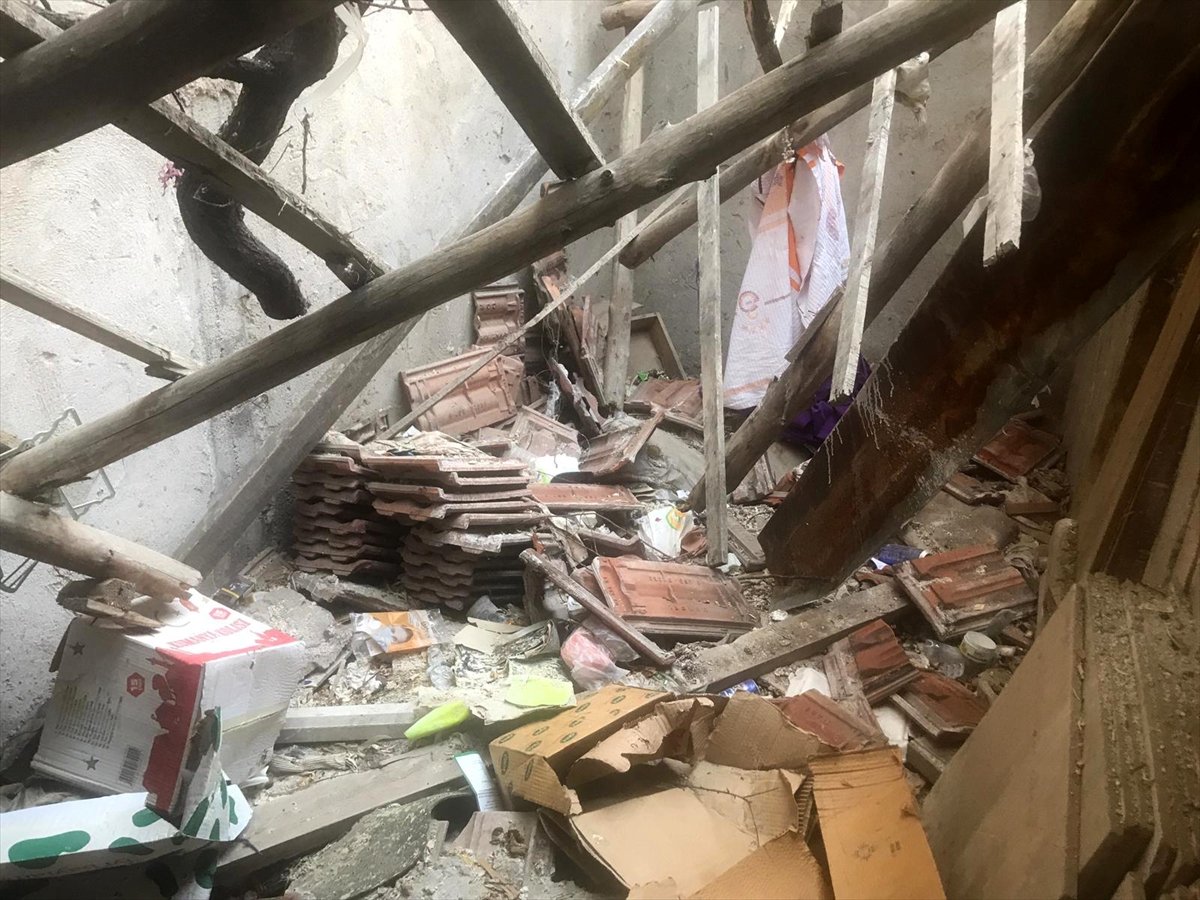 Aksaray’da çarşafla pencereden inen genç kız, kömürlüğe düştü #1