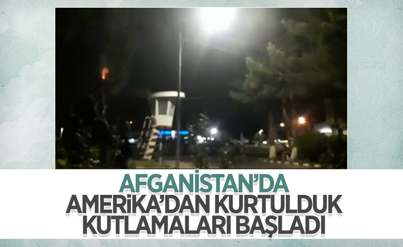 ABD'nin çekilmesinin ardından Taliban kutlamalara başladı