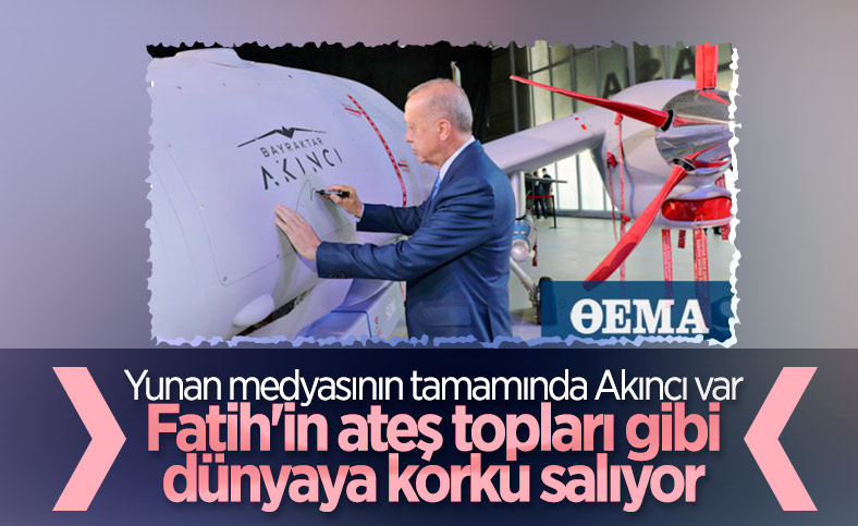 Akıncı TİHA, Yunan basınında geniş yankı uyandırdı
