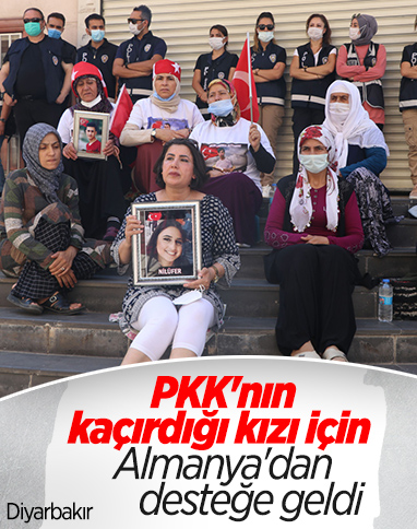 Diyarbakır'daki annelere, Almanya'da nöbet tutan anneden destek ziyareti