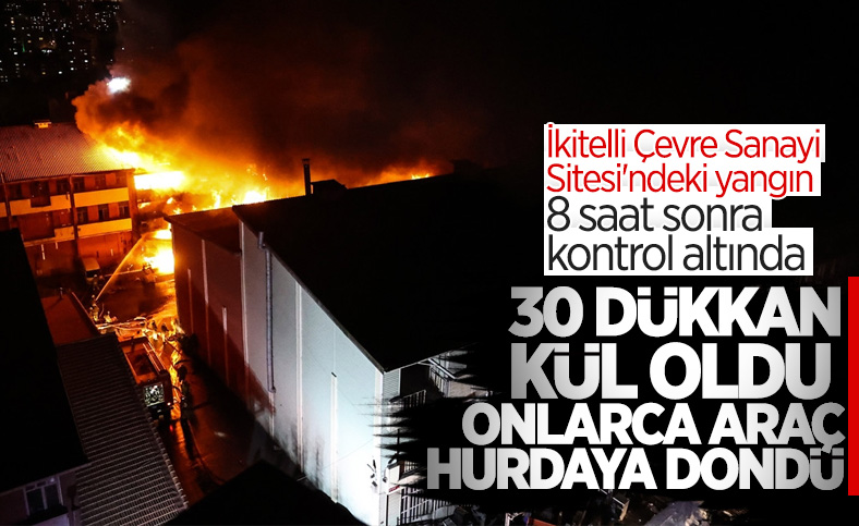 İstanbul, İkitelli Çevre Sanayi Sitesi'nde yangın çıktı