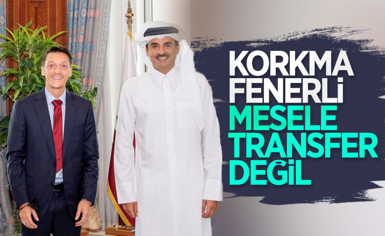 Mesut Özil, Katar Emiri Şeyh Temim ile birlikte