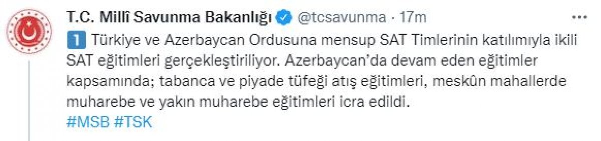 Türkiye ve Azerbaycan dan SAT eğitimi #9