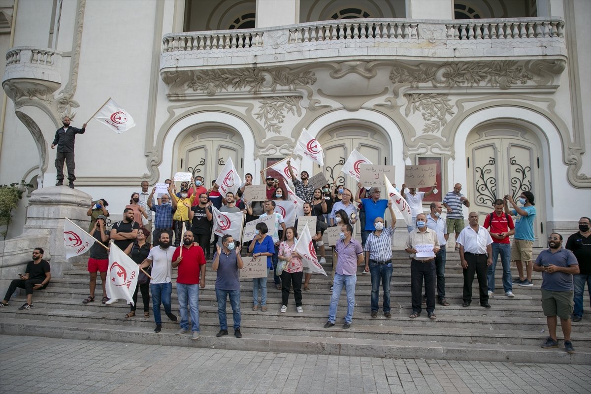 ABD Kongresi heyetinin Tunus ziyareti protesto edildi #8