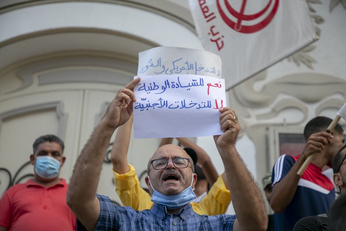 ABD Kongresi heyetinin Tunus ziyareti protesto edildi #6