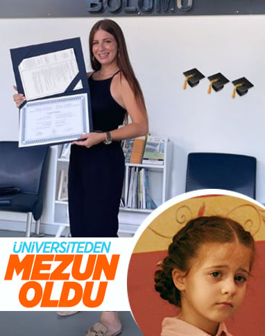 Sihirli Annem'in 'Çilek'i' Zeynep Özkaya üniversiteden mezun oldu