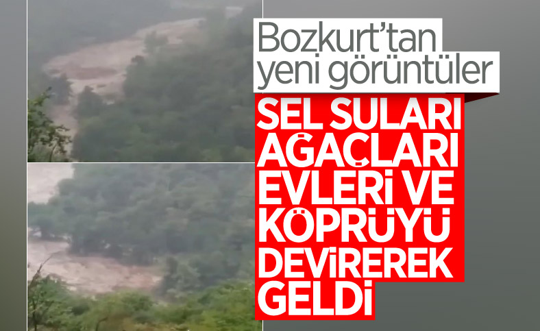 Bozkurt'taki sel felaketinden yeni görüntüler
