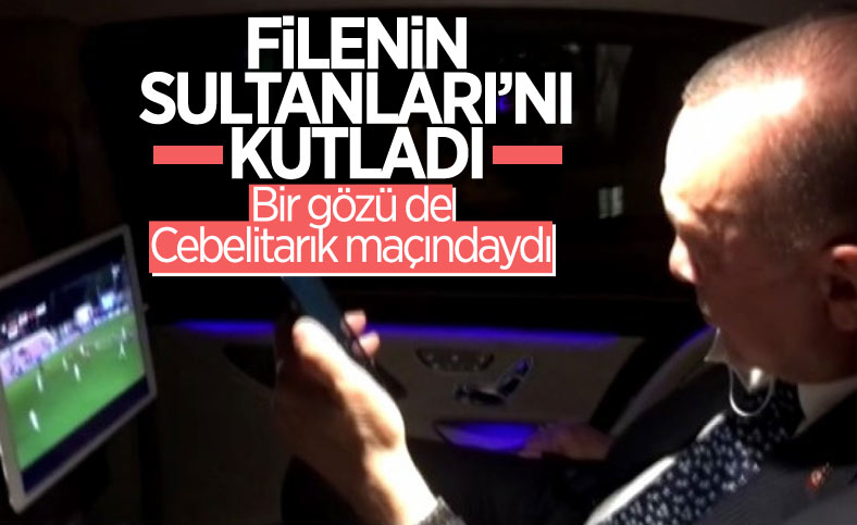 Cumhurbaşkanı Erdoğan'dan Filenin Sultanları'na tebrik 