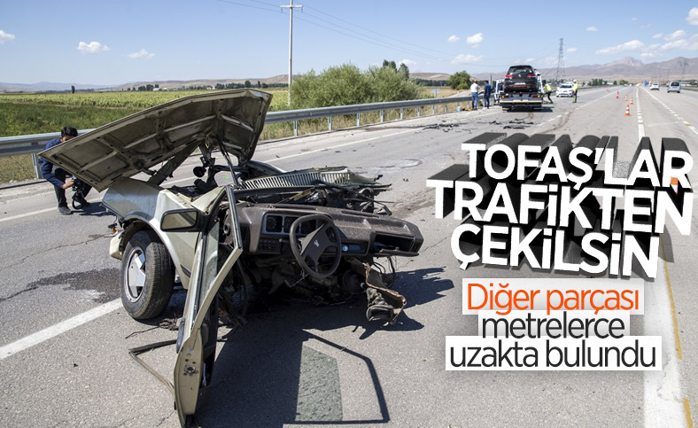 Erzurum’da otomobil kazada ikiye bölündü: 5 yaralı