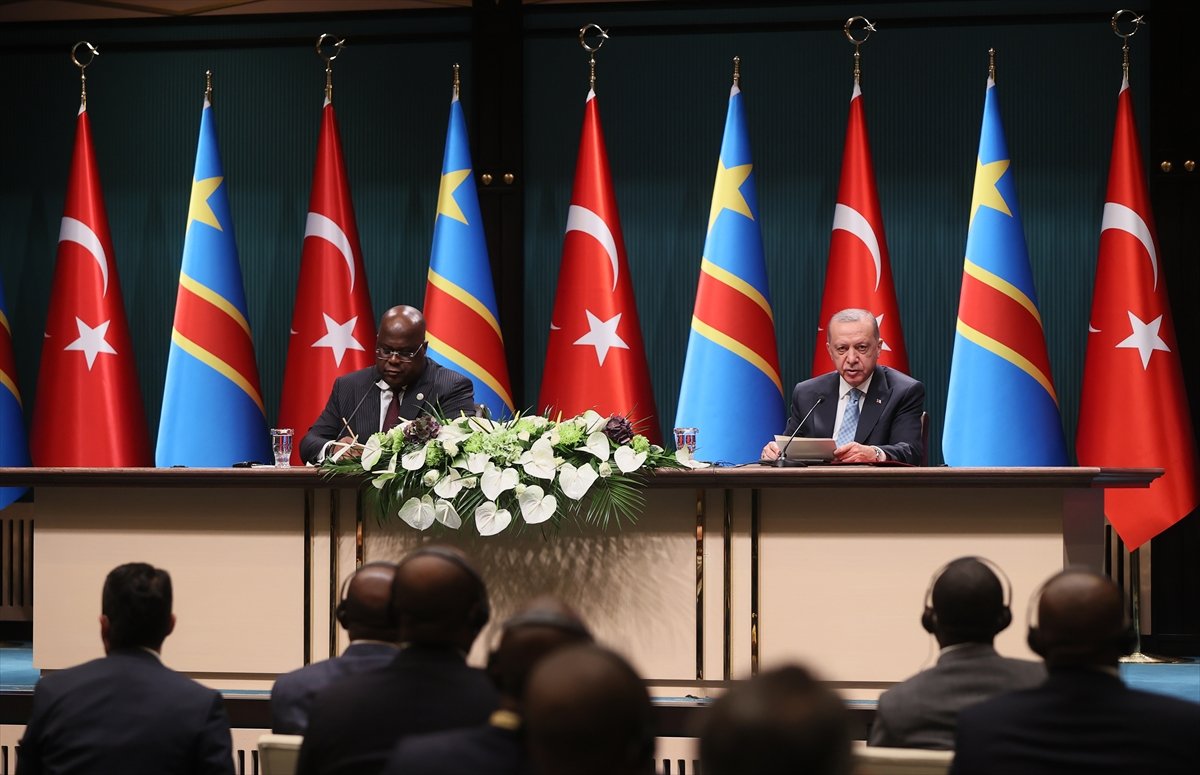 Cumhurbaşkanı Erdoğan, Kongo Demokratik Cumhuriyeti Cumhurbaşkanı Tshisekedi yi kabul etti #1