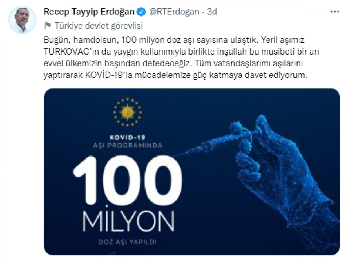 Toplam koronavirüs aşı miktarı 100 milyon dozu geçti  #1