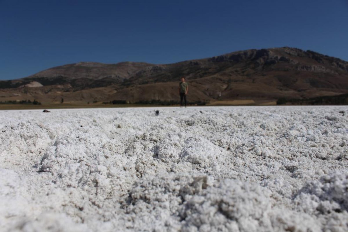 Sivas ta Kellah Gölü de kuraklıktan nasibini aldı #1