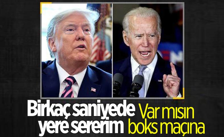 Donald Trump'tan Joe Biden'a boks göndermesi