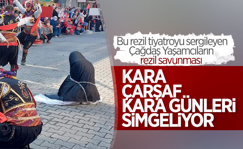 ÇYDD'den zincirli kadın gösterisine ilişkin açıklama