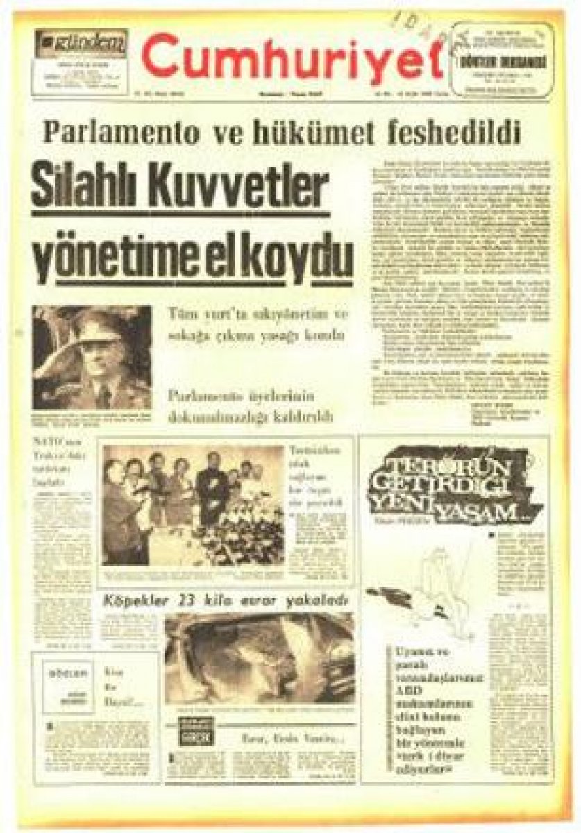 Vakanüvis yazdı: 12 Eylül basınını hatırlayalım  #5