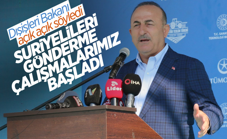 Dışişleri Bakanı Mevlüt Çavuşoğlu mültecilerin gönderilmesi ile ilgili konuştu