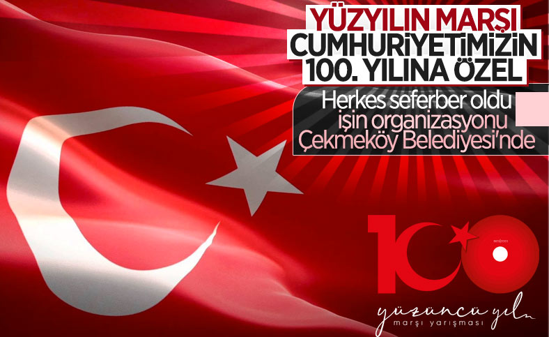 100'üncü yıl marşı için geri sayım