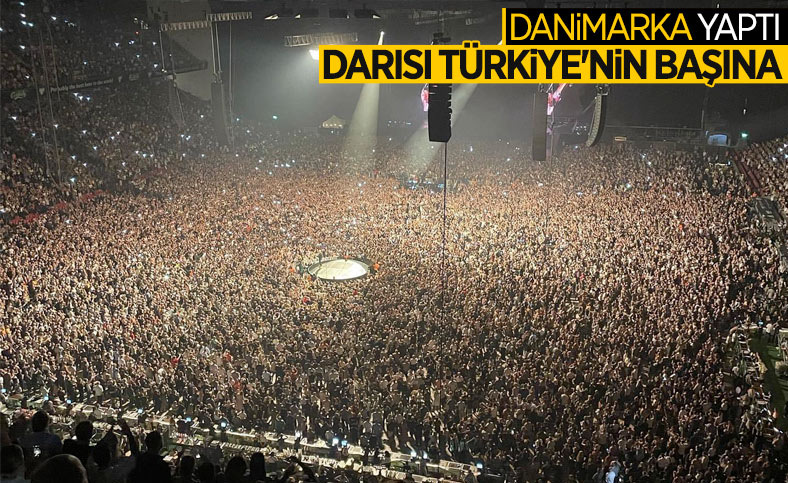 Danimarka'daki stadyumda 50 bin kişilik konser