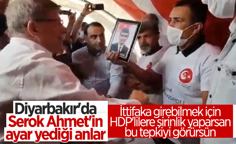 Ahmet Davutoğlu'na evlat nöbetindeki ailelerden HDP tepkisi