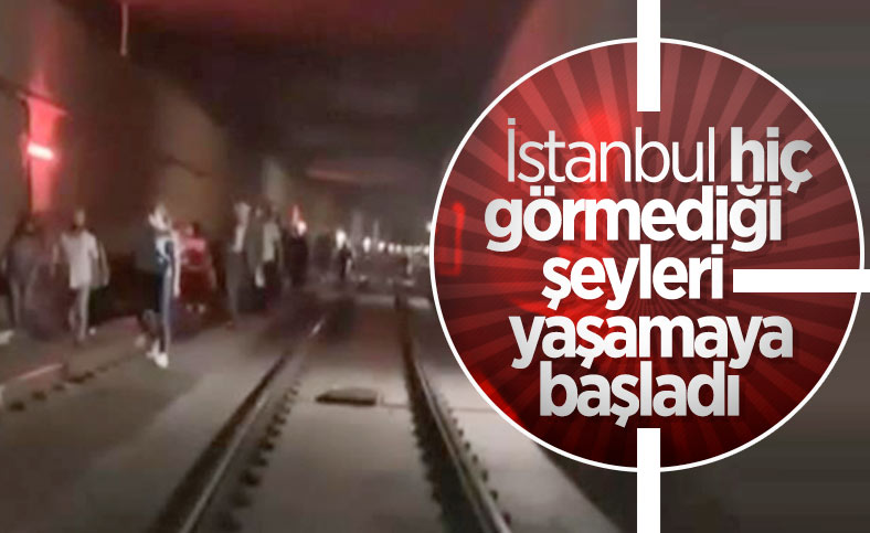 İstanbul’da tramvay arızası: Yolcular raylarda yürüdü 