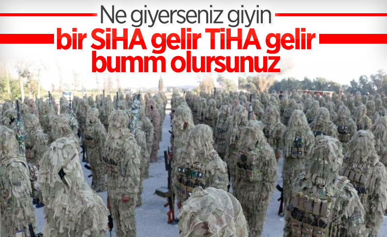 PKK'lı teröristlere yeni kamuflaj gönderildi