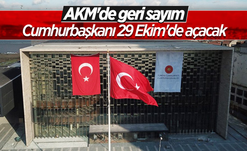 29 Ekim'de açılacağı açıklanan AKM'de son durum havadan görüntülendi