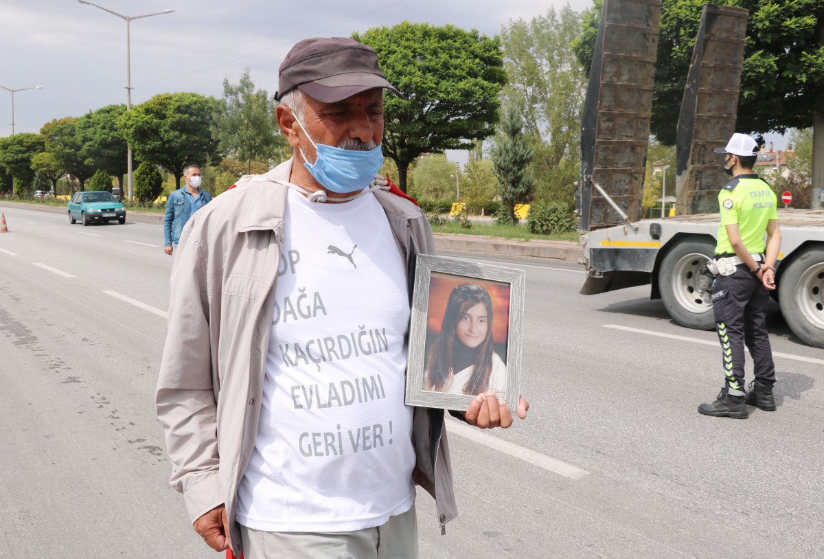 PKK’nın kaçırdığı kızı için Ankara’ya yürüyen baba, Afyonkarahisar’a ulaştı #1