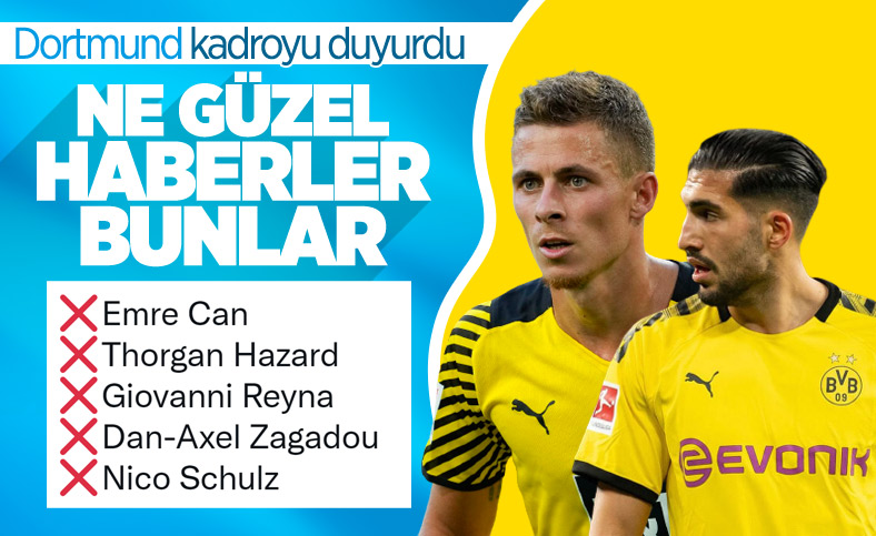 Borussia Dortmund'un İstanbul kafilesinde 5 eksik