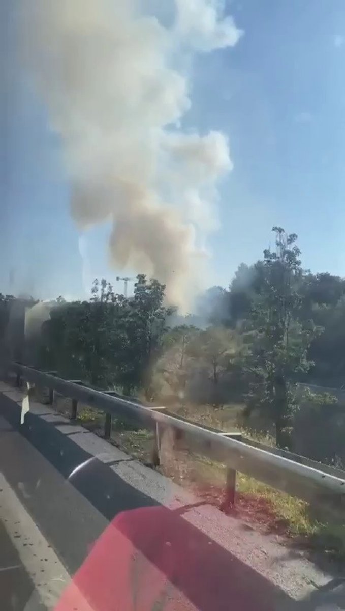 Altunizade’de ağaçlık alanda çıkan yangın söndürüldü  #2