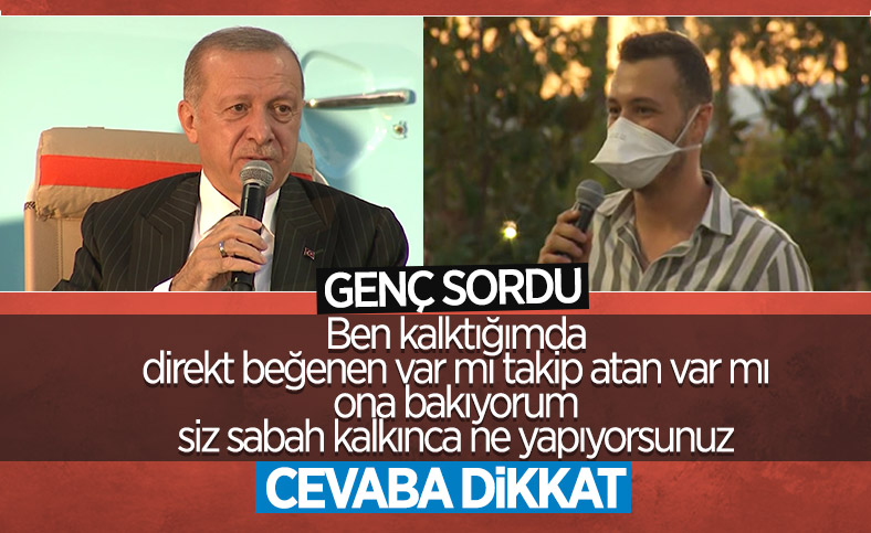 Cumhurbaşkanı Erdoğan, Mersin'de gençlerin sorularını yanıtladı