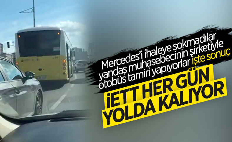 İstanbul'da arızalanan İETT, trafiği kilitledi