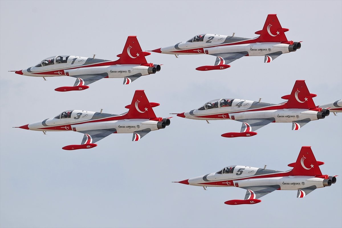 TEKNOFEST te Türk Yıldızları nın nefes kesen uçuş gösterisi #5